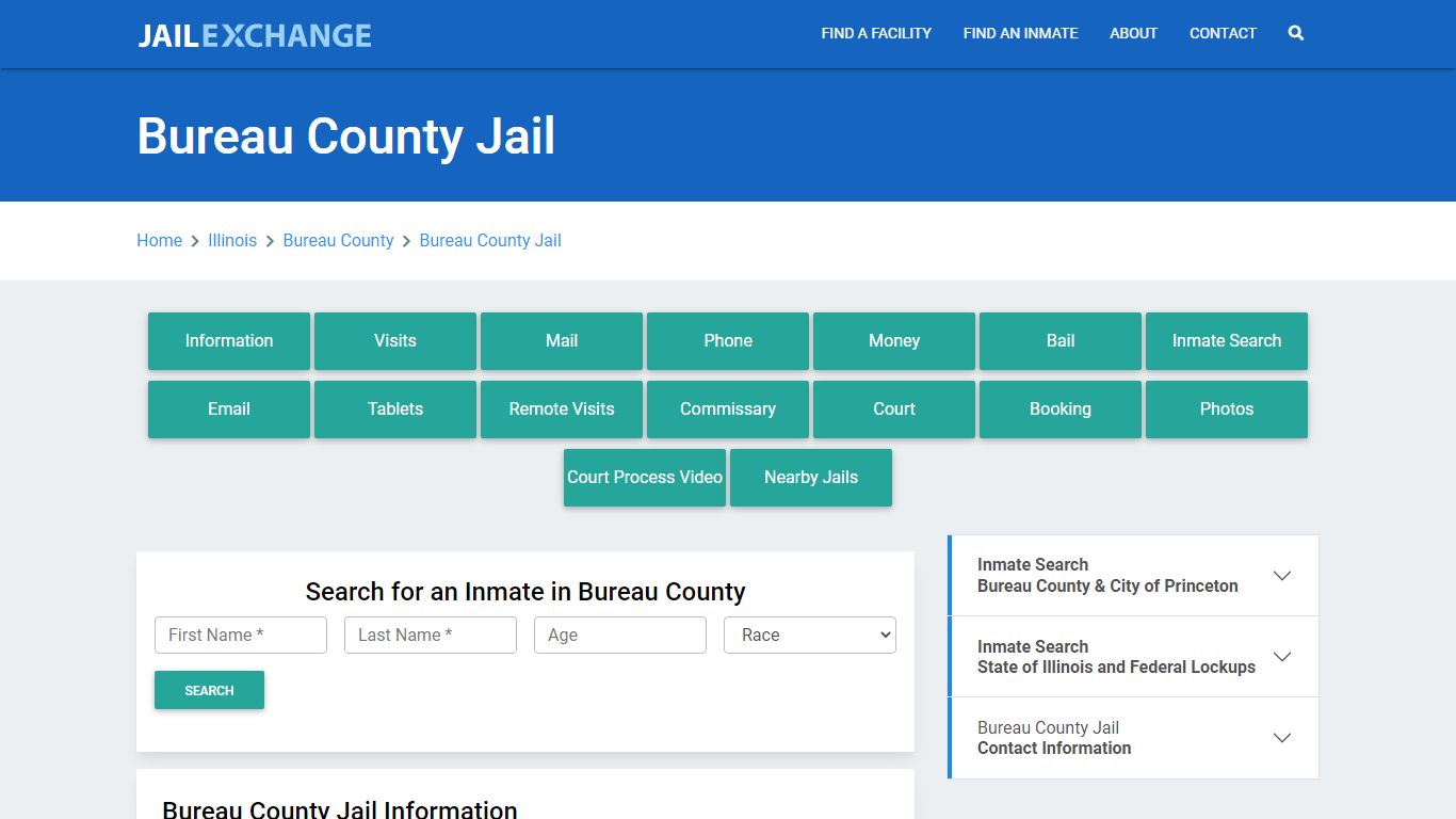 Bureau County Jail Roster Lookup, IL, Inmate Search